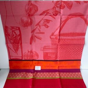 Le Jacquard Français Tea / Kitchen Towel - Red Orange Purple Watermelon